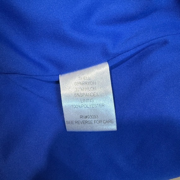 Tyler Boe Sheath Dress - Cobalt Blue Career / Cocktail Dress‎ - Size 4 - Picture 4 of 8